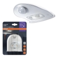 Osram - Aplică LED de exterior cu senzor DOORLED, 0,5 W, 3x AA, IP54, alb