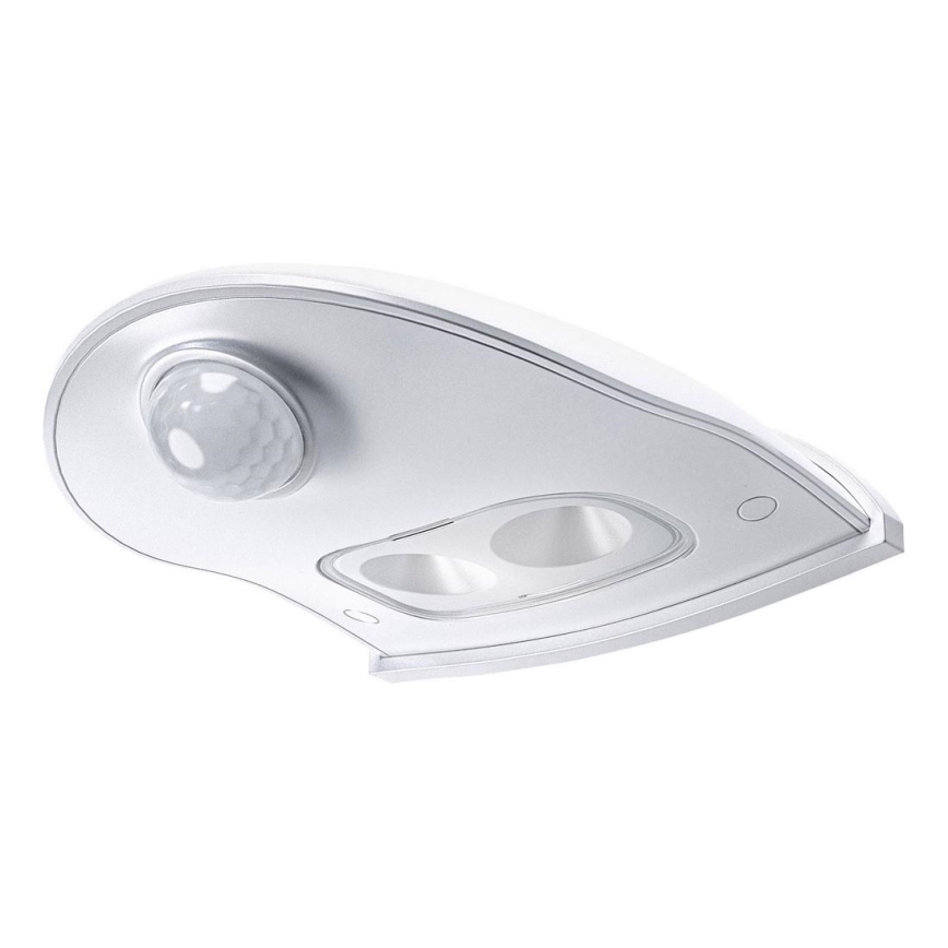 Osram - Aplică LED de exterior cu senzor DOORLED, 0,5 W, 3x AA, IP54, alb