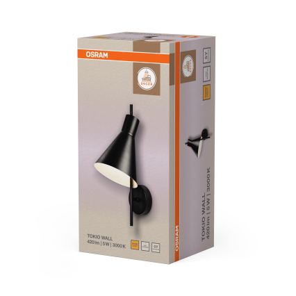 Osram - Aplică LED de perete DECOR TOKIO LED/5W/230V neagră