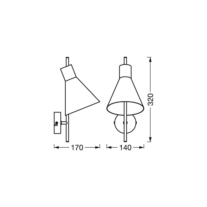 Osram - Aplică LED de perete DECOR TOKIO LED/5W/230V neagră