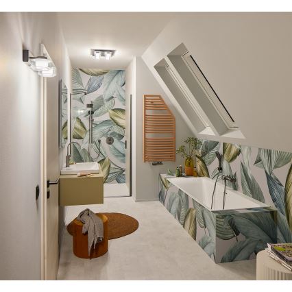 Osram - Aplică LED de perete pentru baie ORBIS FLAME 2xLED/5,5W/230V 3000/4000K IP44 neagră