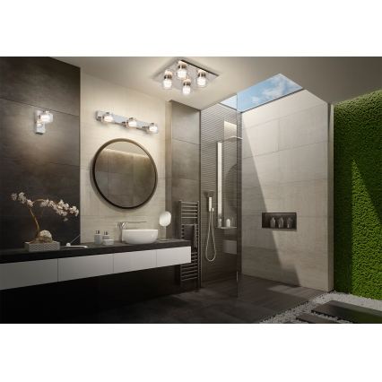 Osram - Aplica LED de perete pentru baie ORBIS FLAME 3xLED/5,5W/230V 3000/4000K IP44 crom lucios