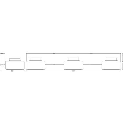 Osram - Aplica LED de perete pentru baie ORBIS FLAME 3xLED/5,5W/230V 3000/4000K IP44 crom lucios