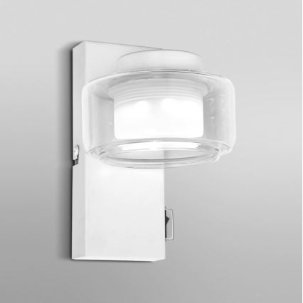 Osram - Aplica LED de perete pentru baie ORBIS FLAME, 5,5 W, 230 V, 3000/4000 K, IP44, alb