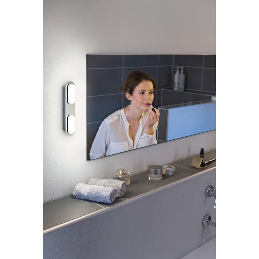Osram - Aplică de perete LED reglabilă pentru baie SMART+ DUPLO LED/15W/230V 3000-6500K IP44 Wi-Fi