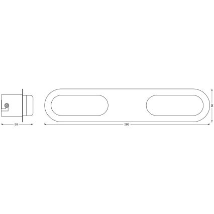 Osram - Aplică de perete LED reglabilă pentru baie SMART+ DUPLO LED/15W/230V 3000-6500K IP44 Wi-Fi
