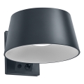Osram - Aplică LED solară de perete cu senzor ENDURA STYLE LED/10,1W/4,2V 2000 mAh IP54 antracit