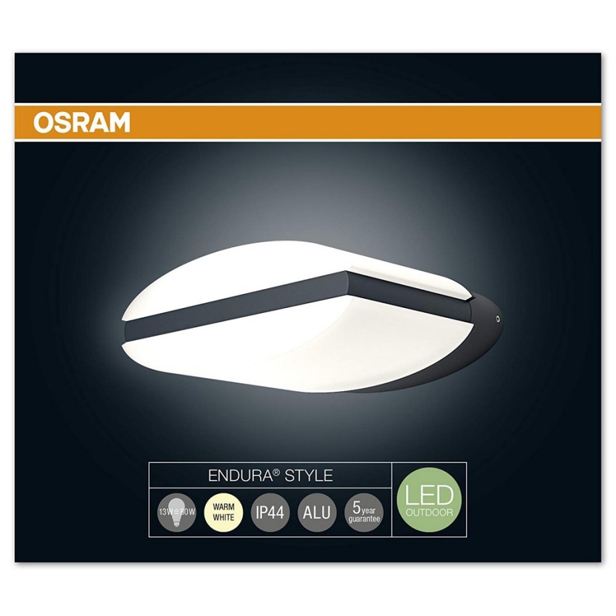 Osram - Aplică perete exterior LED ENDURA LED/13W/230V IP44 negru IP44