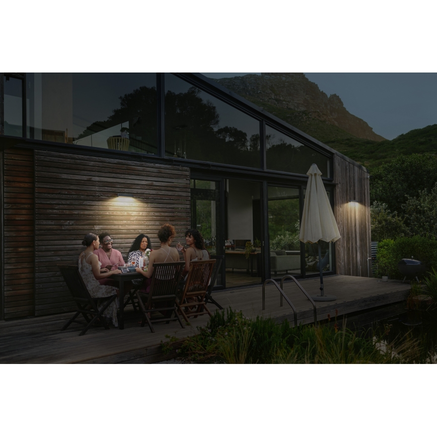 Osram - Aplica LED solară de perete cu senzor ENDURA STYLE LED/12,4W/4,2V 2000 mAh IP54 antracit