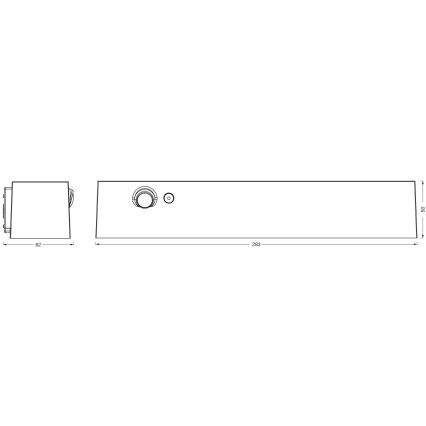 Osram - Aplica LED solară de perete cu senzor ENDURA STYLE LED/12,4W/4,2V 2000 mAh IP54 antracit