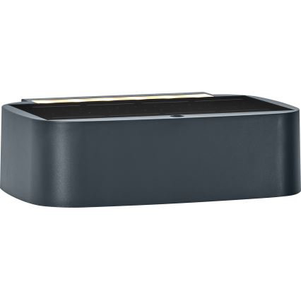 Osram - Lampă solară de perete LED cu intensitate reglabilă ENDURA STYLE, 7,6W/4,2V, 2000 mAh, IP65, antracit
