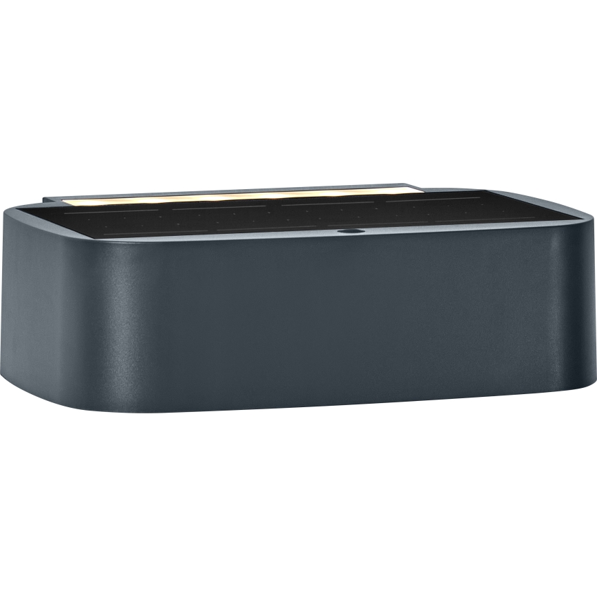 Osram - Lampă solară de perete LED cu intensitate reglabilă ENDURA STYLE, 7,6W/4,2V, 2000 mAh, IP65, antracit