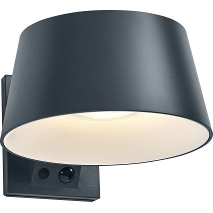 Osram - Aplică LED solară de perete cu senzor ENDURA STYLE LED/10,1W/4,2V 2000 mAh IP54 antracit
