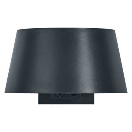 Osram - Aplică LED solară de perete cu senzor ENDURA STYLE LED/10,1W/4,2V 2000 mAh IP54 antracit