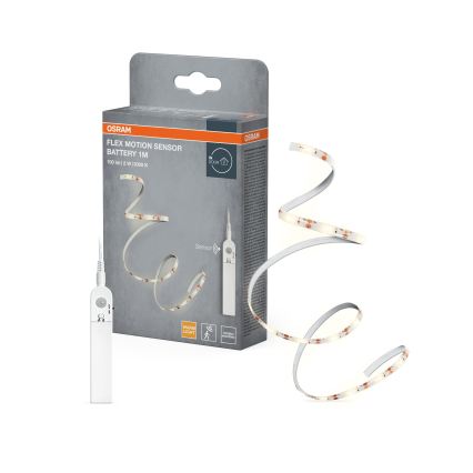 Osram - Bandă LED cu senzor de mișcare FLEX 1 m LED/2W/4xAA