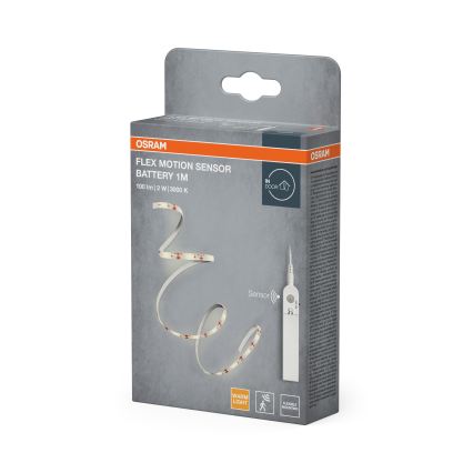 Osram - Bandă LED cu senzor de mișcare FLEX 1 m LED/2W/4xAA