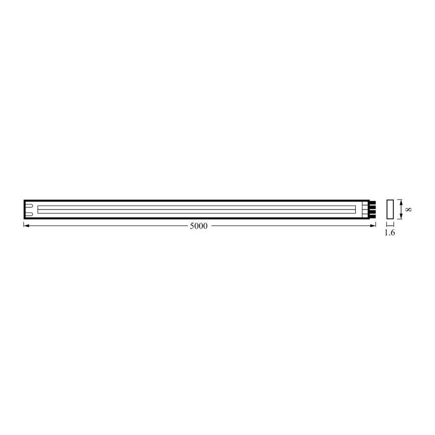 Osram - Bandă LED FLEX COB 5m LED/24W/230V