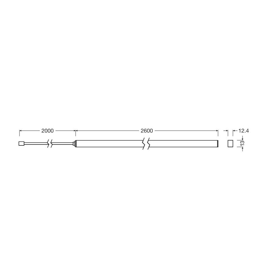Osram - bandă LED reglabilă FLEX ACOUSTIC 2,6m LED/29W/230V + telecomandă