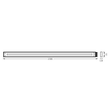Osram - Bandă LED dimabilă FLEX COB 1,5m LED/13W/230V 2700-6500K + telecomandă