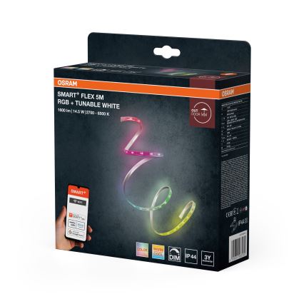 Osram - Bandă LED RGBW dimabilă pentru exterior SMART+ FLEX 5m LED/14,5W/230V 2700-6500K IP44 Wi-Fi