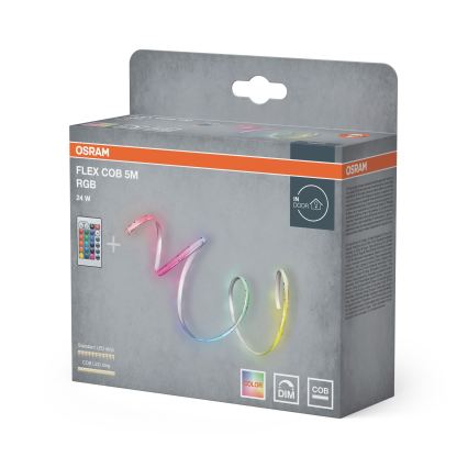Osram - Bandă LED RGBW reglabilă FLEX COB 5m LED/24W/230V 2700-6500K + telecomandă