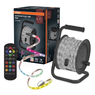 Osram - Bandă LED RGB reglabilă pentru exterior FLEX 10m LED/70W/230V IP65 + telecomandă