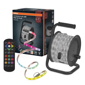 Osram - bandă LED RGB reglabilă pentru exterior FLEX 20m LED/135W/230V IP65 + telecomandă