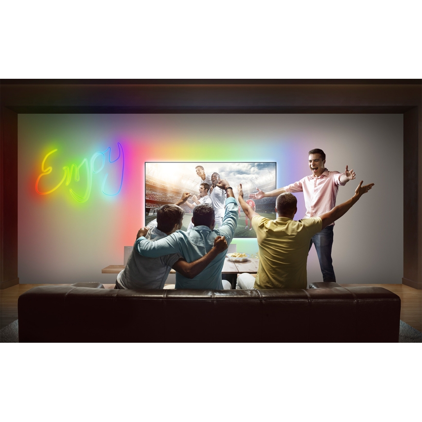Osram - Bandă LED RGB reglabilă pentru exterior SMART+ MAGIC 5m LED/24W/230V IP44 Wi-Fi+ telecomandă