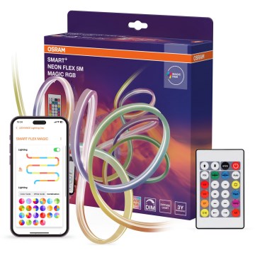 Osram - Bandă LED RGB reglabilă pentru exterior SMART+ MAGIC 5m LED/24W/230V IP44 Wi-Fi+ telecomandă