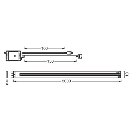 Osram - Bandă LED RGB reglabilă SMART+ MAGIC 5m LED/35W/230V Wi-Fi + telecomandă