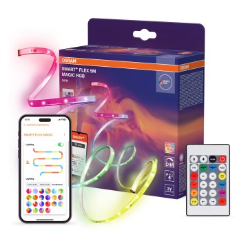 Osram - bandă LED RGB reglabilă SMART+ MAGIC FLEX 5m LED/24W/230V Wi-Fi + telecomandă