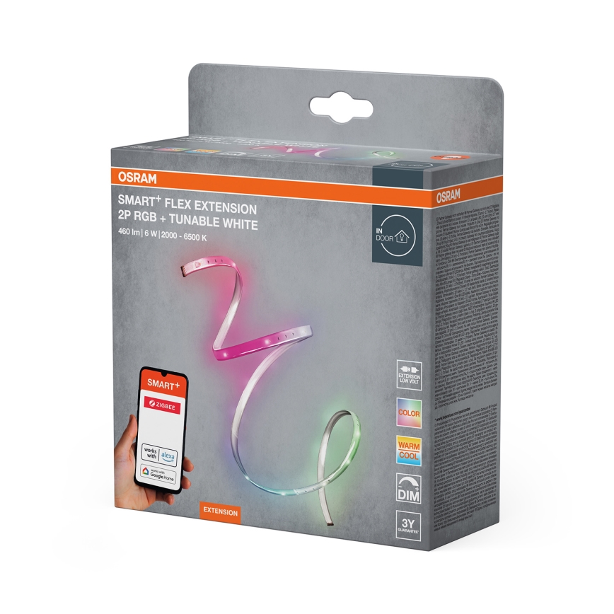 Osram - Bandă LED RGB+TW de extensie dimabilă SMART+ FLEX 1,2m LED/6W/12V