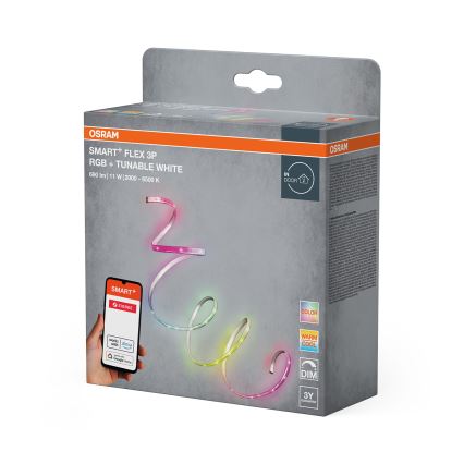 Osram - bandă LED RGB+TW dimmabilă SMART+ FLEX 1,8m LED/11W/230V 2000-6500K