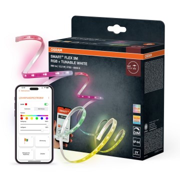 Osram - Bandă LED RGB+TW reglabilă pentru exterior SMART+ FLEX 3m LED/12,5W/230V 2700-6500K IP44 Wi-Fi