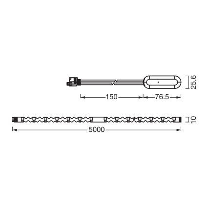 Osram - bandă LED RGBW dimabilă FLEX 5m LED/10W/230V + telecomandă