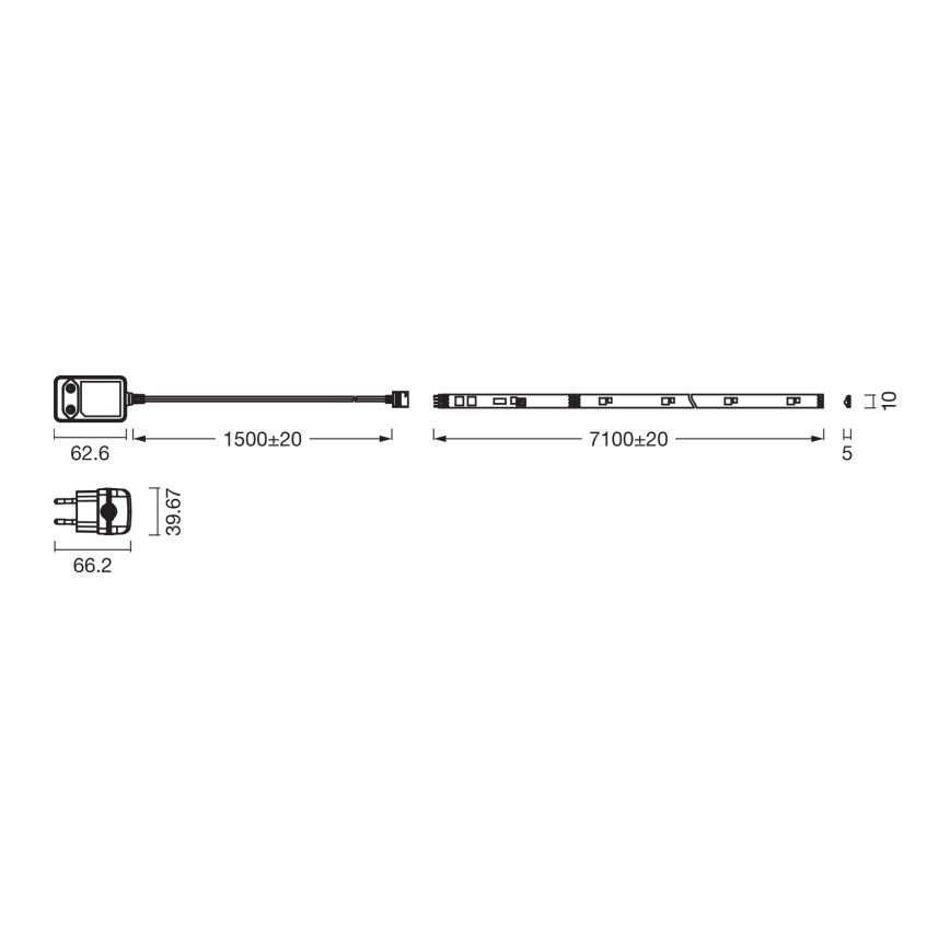 Osram - bandă LED RGBW dimabilă FLEX 7m LED/18W/230V + telecomandă