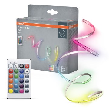 Osram - Bandă LED RGBW reglabilă FLEX COB 5m LED/24W/230V 2700-6500K + telecomandă