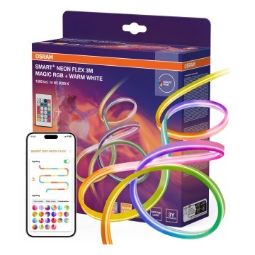 Osram - Bandă LED RGBW reglabilă pentru exterior SMART+ MAGIC 3 m LED/14W/230V IP44 Wi‑Fi + telecomandă