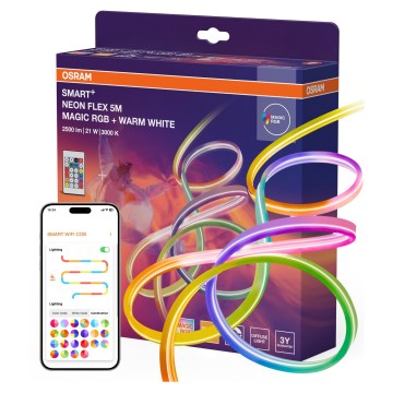 Osram - Bandă LED RGBW reglabilă pentru exterior SMART+ MAGIC 5m LED/21W/230V IP44 Wi-Fi + telecomandă