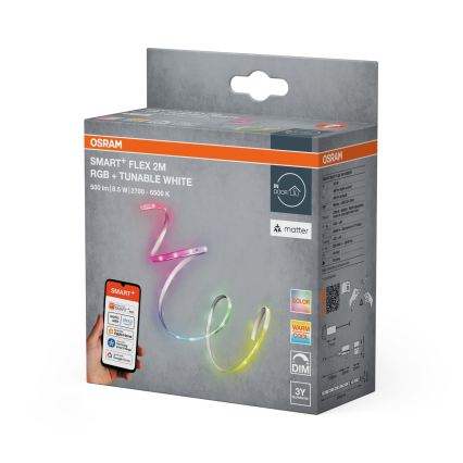 Osram - Bandă LED SMART+ FLEX RGB+TW dimmabilă 2m LED/8,5W/230V 2700-6500K Wi-Fi