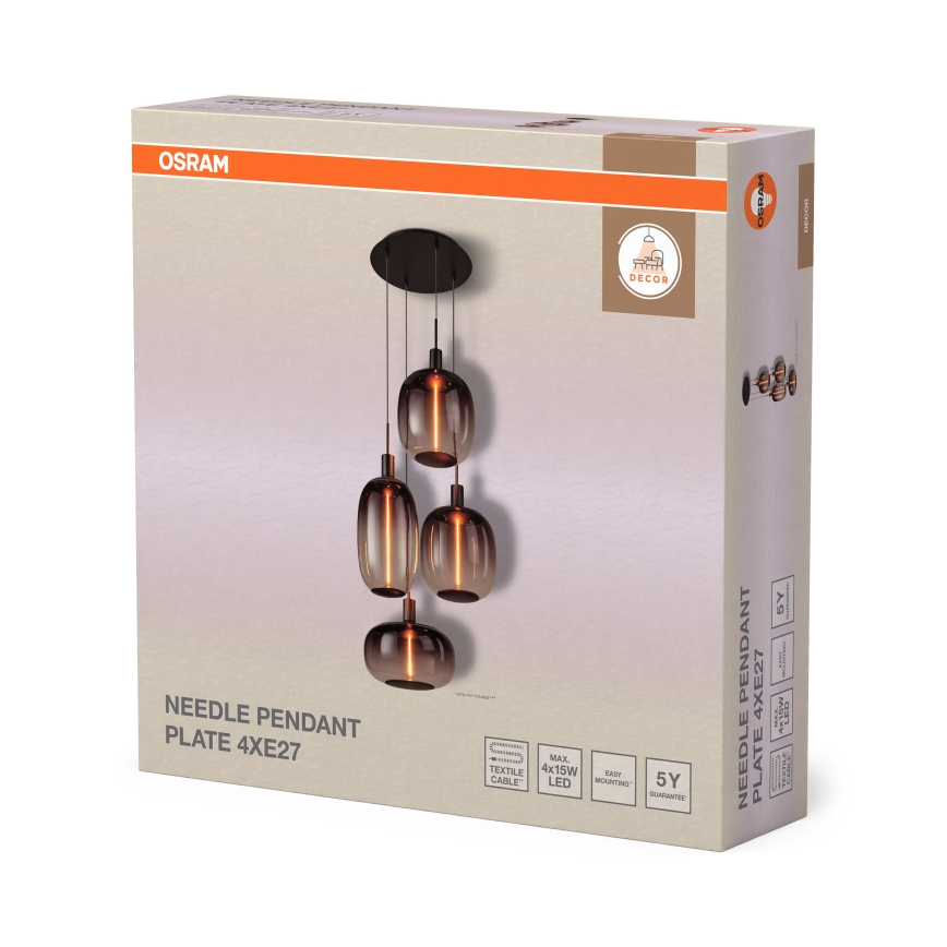 Osram - Cablu de alimentare NEEDLE PENDANT 4xE27/25W/230V antracit