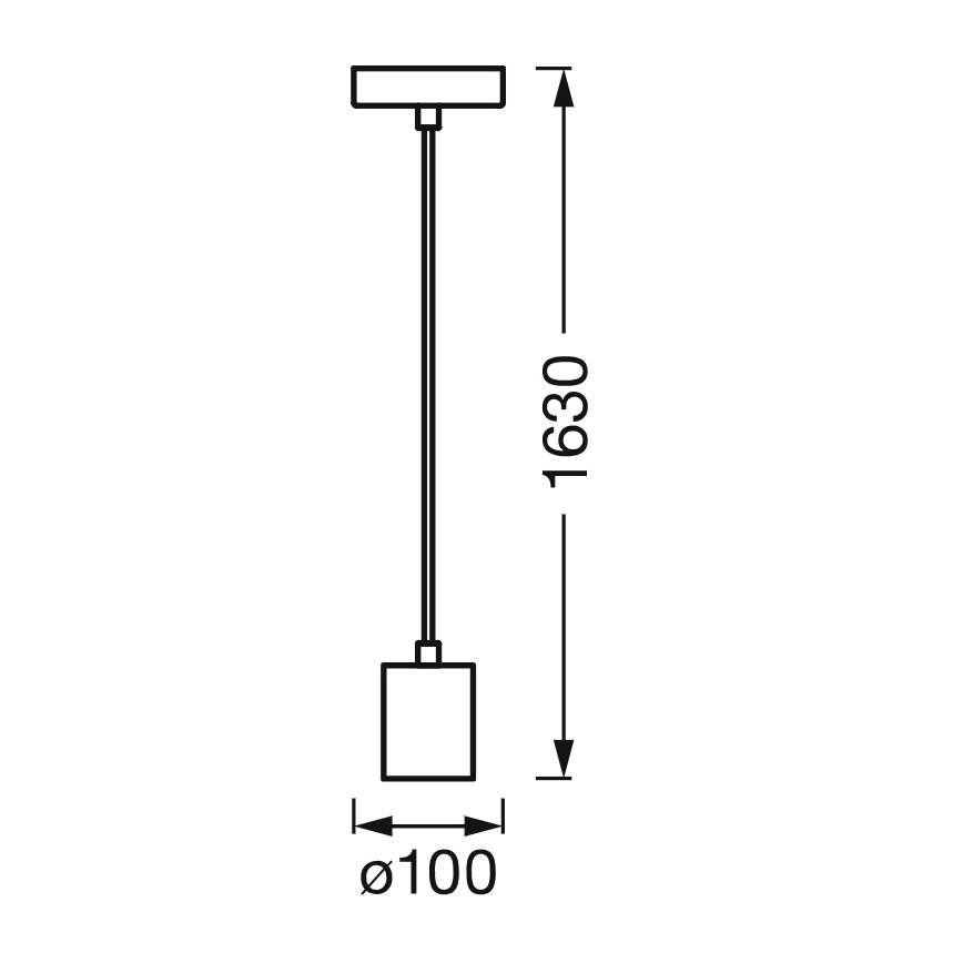 Osram - Cablu de alimentare PENDULUM CYLINDER 1xE27/15W/230V din lemn
