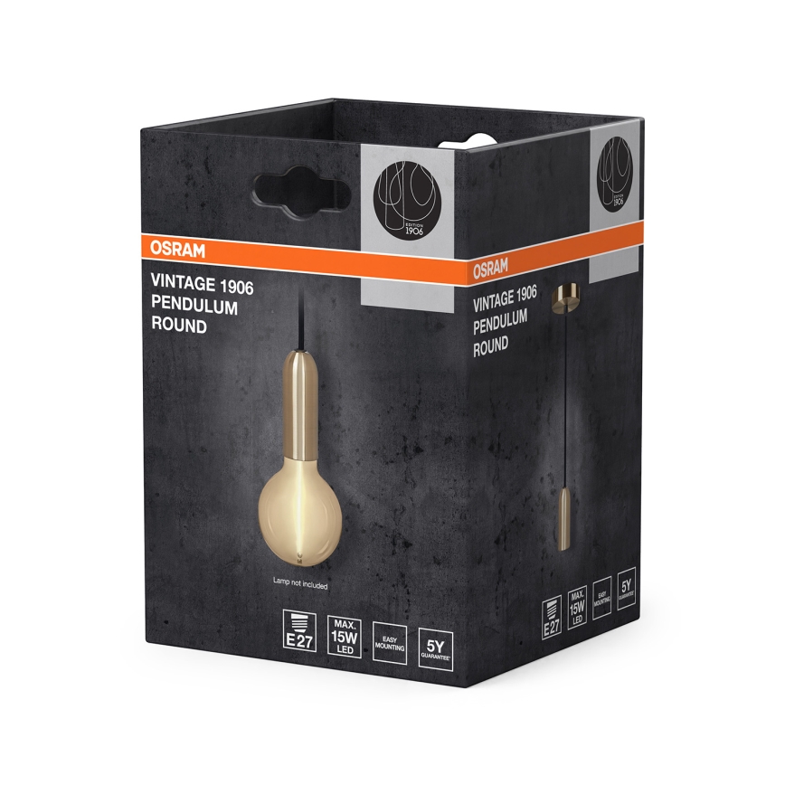 Osram - Cablu de alimentare PENDULUM ROUND 1xE27/15W/230V, auriu