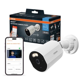 Osram - Cameră de exterior inteligentă cu senzor 2K SMART+ 230V IP67 Wi-Fi