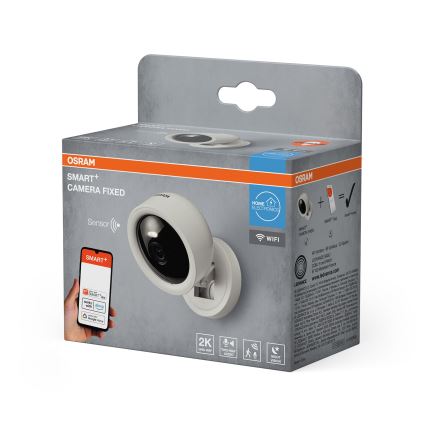 Osram - Cameră de interior inteligentă cu senzor 2K SMART+ 230V Wi‑Fi