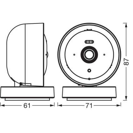Osram - Cameră de interior inteligentă cu senzor 2K SMART+ 230V Wi‑Fi