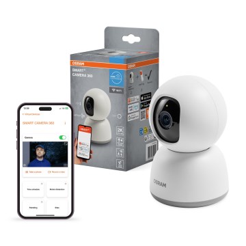 Osram - Cameră inteligentă de interior 360° cu senzor 2K SMART+ 230V Wi-Fi