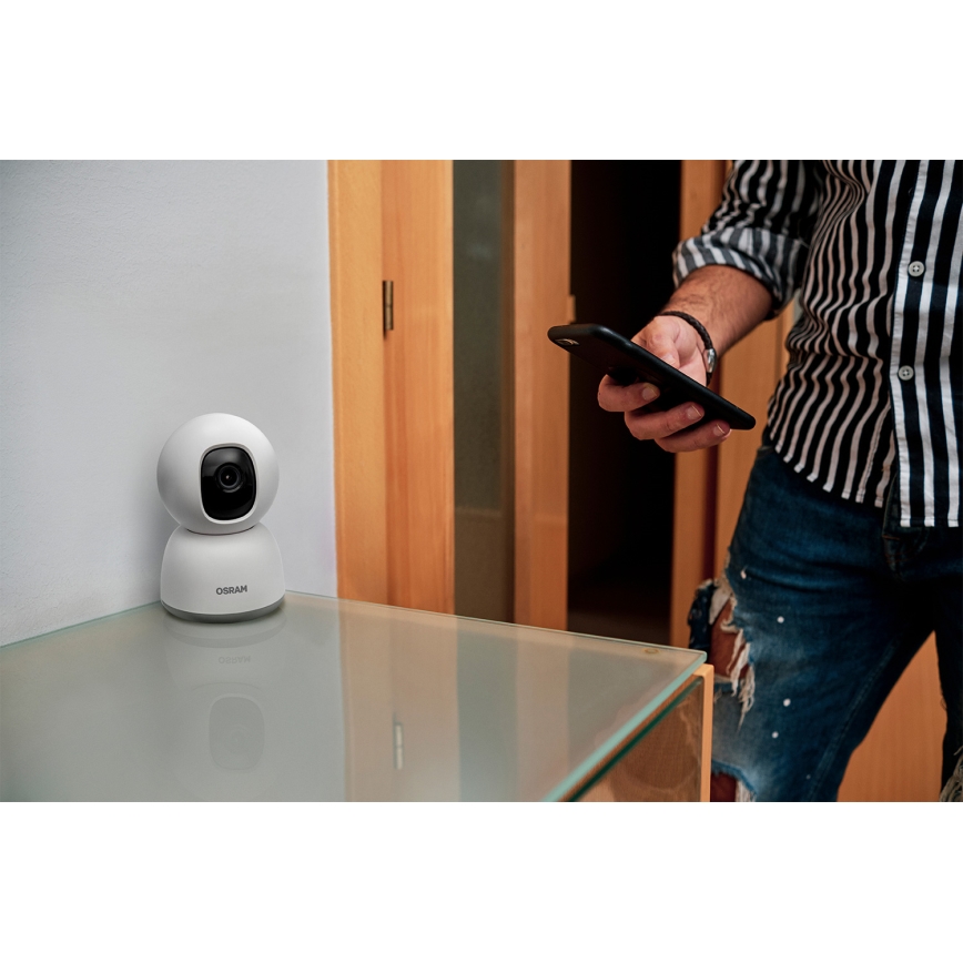 Osram - Cameră inteligentă de interior 360° cu senzor 2K SMART+ 230V Wi-Fi