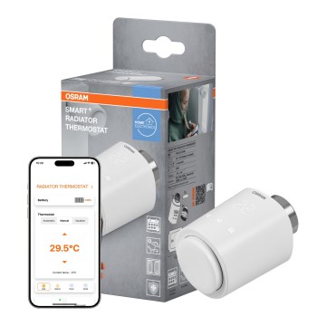 Osram - Cap termostatic SMART+ alimentat cu 3 baterii AA, Wi‑Fi