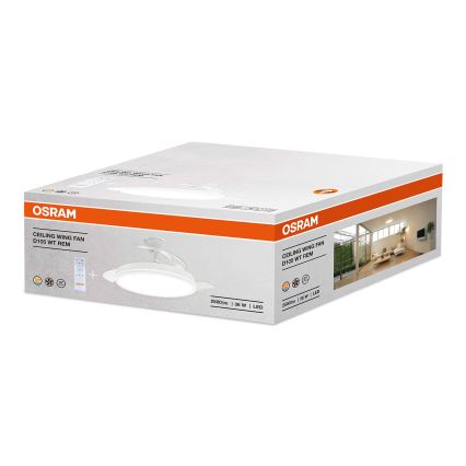 Osram - Corp de iluminat LED dimmabil cu ventilator WING LED/36W/230V 3000/4000/6000K +telecomandă